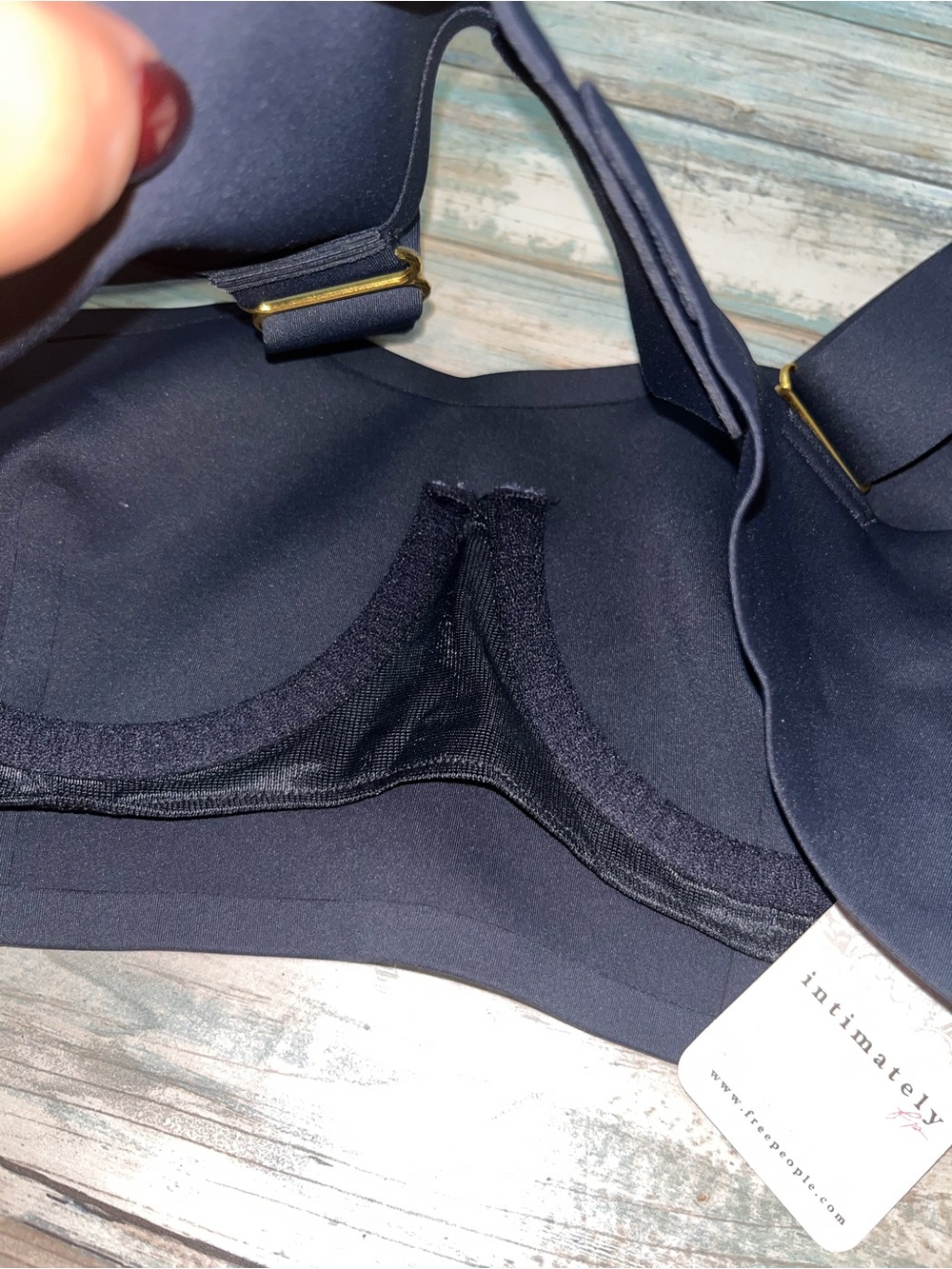 Free People Intimately Black Sweetheart Longline Bra Bralette NWT S - Picture 5 of 6